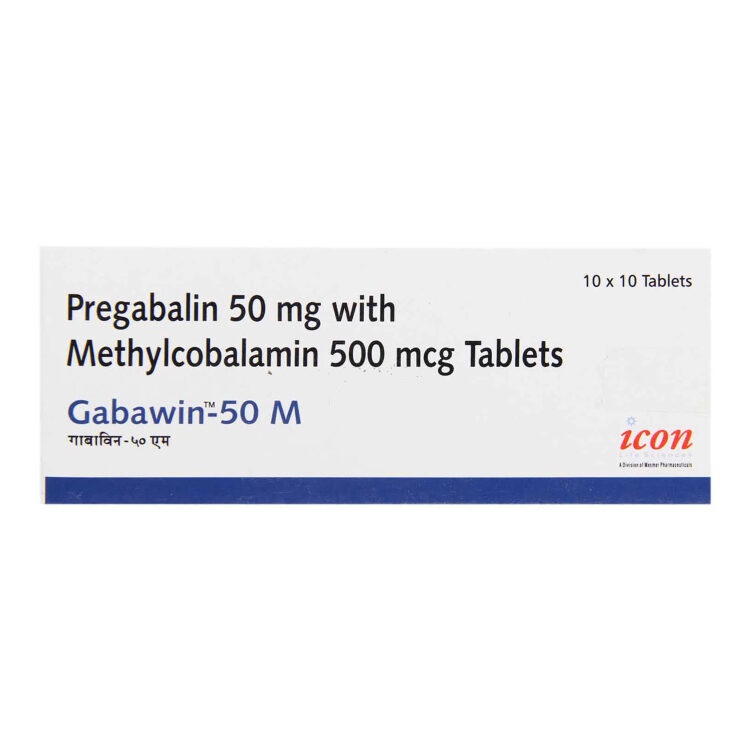 Gabawin M 50mg/50mcg Tablet 10s