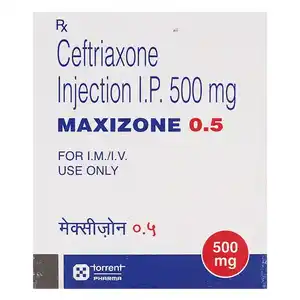 मैक्सीज़ोन 500mg इन्जेक्शन