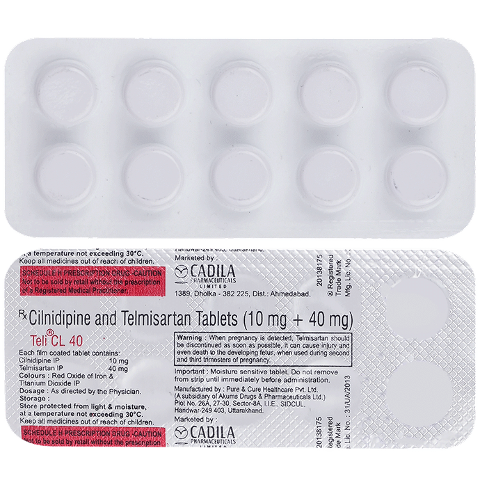 Teli CL 40mg Tablet 10s