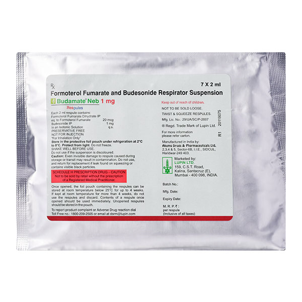 Budamate Neb 20mcg/1mg Respule 2ml