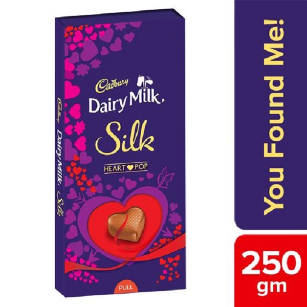 Cadbury Dairy Milk Silk Heart Blush Chocolate 250gm