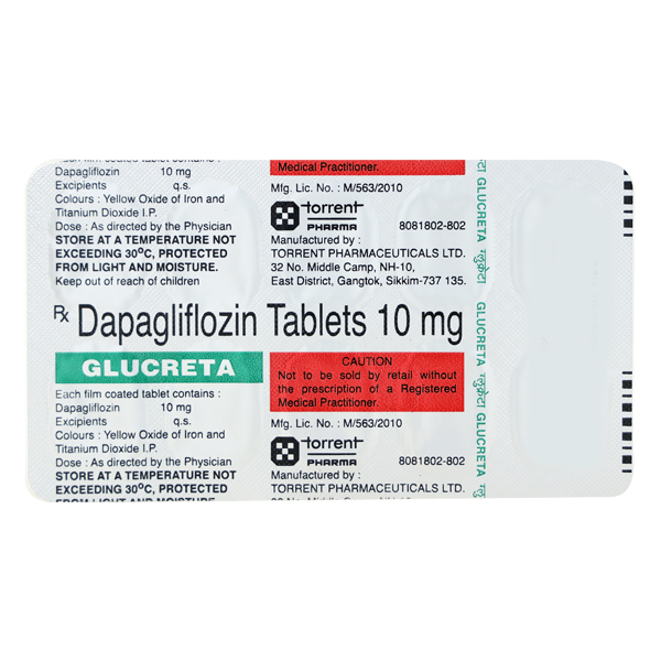 Glucreta S 10mg/100mg Tablet 10s