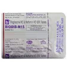 Biodib M 15mg/500mg Tablet