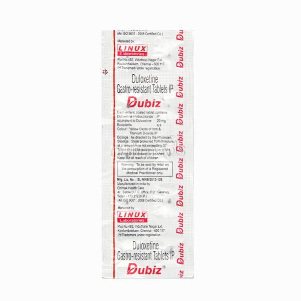 Dubiz 20mg Tablet