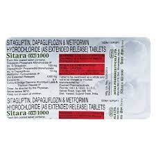 Sitara DM 10mg/1000mg/100mg Tablet 10s