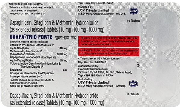 उडापा ट्रायो फोर्ट 10 टैबलेट 10एस