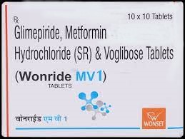 Wonride MV 1mg/500mg/0.3mg Tablet SR 10s