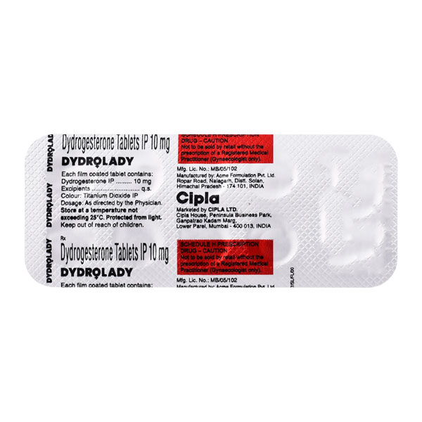 Dydrolady 10mg Tablet 10s