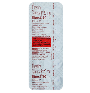Ebast 20mg Tablet 15s