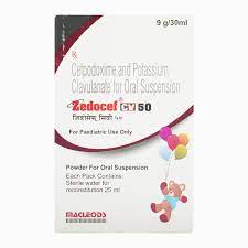 Zedocef CV 50 mg/31.25 mg Syrup 30ml