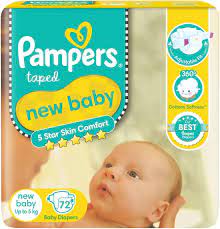 Pampers Baby Diaper Nb 72s