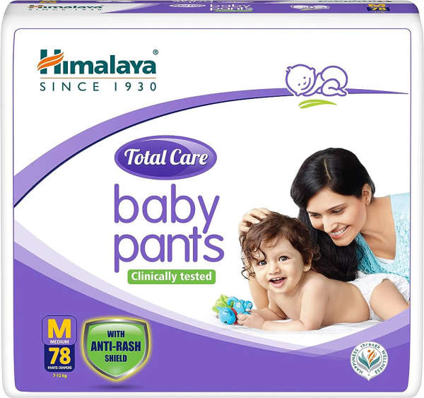 Himalaya Total Care Baby Pants Diapers, Medium (M) - 78s