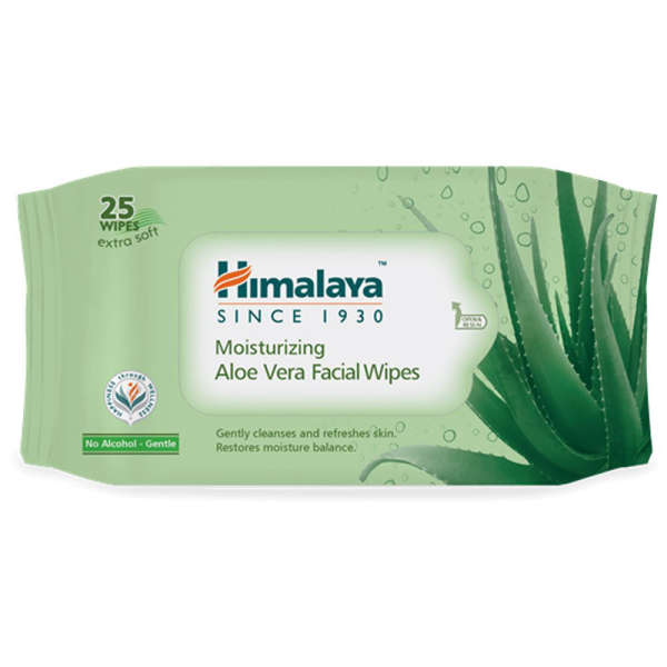 Himalaya Moisturizing Aloe Vera Face Wipes - 24s