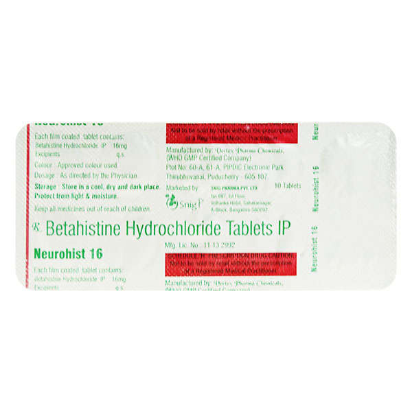 Neurohist 16mg Tablet