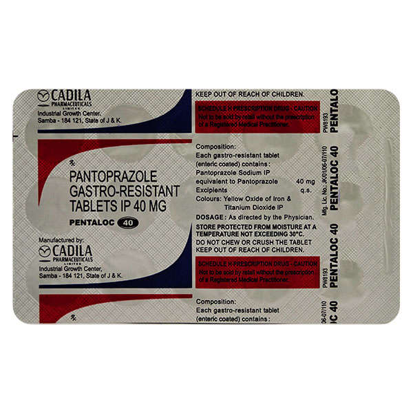 Pentaloc 40mg Tablet 10s
