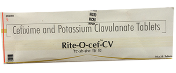 Rite O Cef CV 200mg/125mg Tablet
