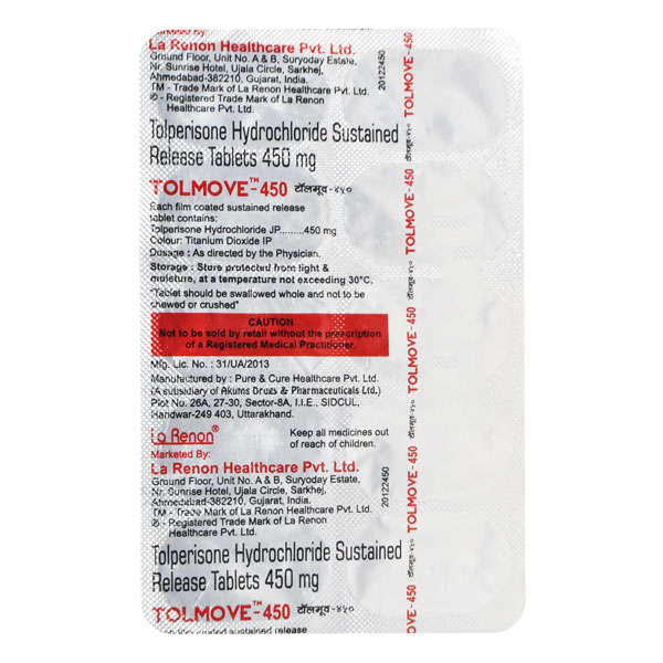 Tolmove 450mg Tablet 10s