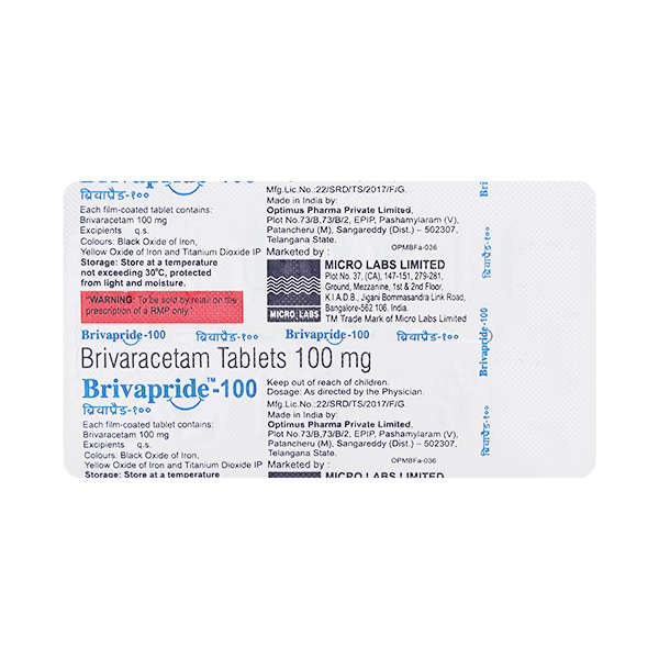 Brivapride 100mg Tablet 10s