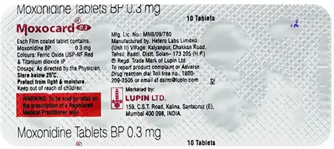 Moxocard 0.3mg Tablet 10s