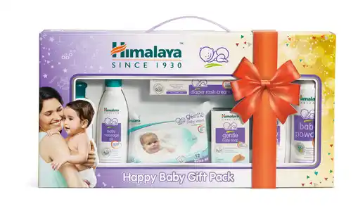 Himalaya Happy Baby Gift Pack (Shampoo/Oil/Rash Cream/Soap/Lotion/Powder/Wipes) 1s