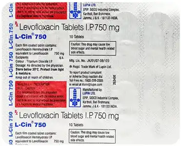 L Cin 750mg Tablet 10s