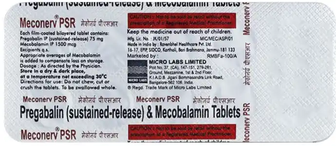 Meconerv P 1500mcg/75mg Tablet SR 10s