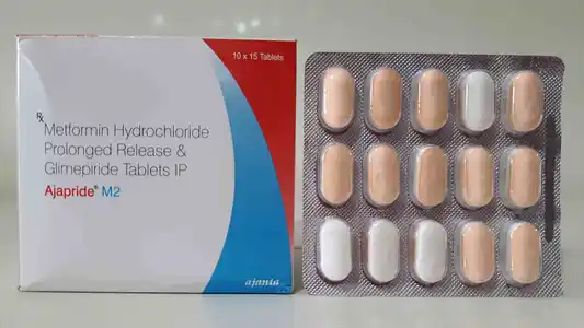 Ajapride M 2mg/1000mg Forte Tablet 15s