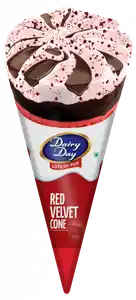 Dairy Day Ice Cream Cone Red Velvet 120ml 35Rs