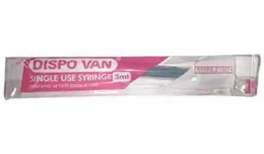 DISPOVAN 3ML SYRINGE WITH 24G NEEDLE 1s