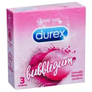 DUREX CONDOM BUBBLE GUM 3s