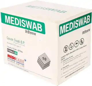 Medica Mediswab Gauze Swab Sterile EO 7.5cm x 7.5cm x 8ply