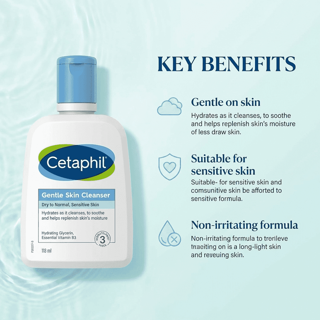 Cetaphil Gentle Skin Cleanser 118ml – benefits and how it works