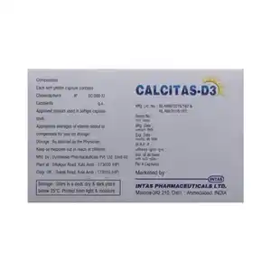 Calcitas D3 60000IU Capsule 4s