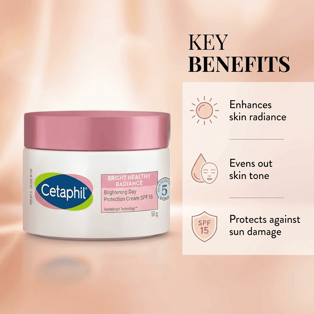 Cetaphil Bright Healthy Radiance Brightening Day Protection Spf 15 Cream 50gm – benefits and how it works