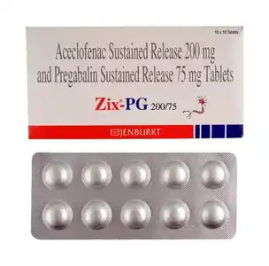 Zix PG 200mg/75mg Tablet SR 10s