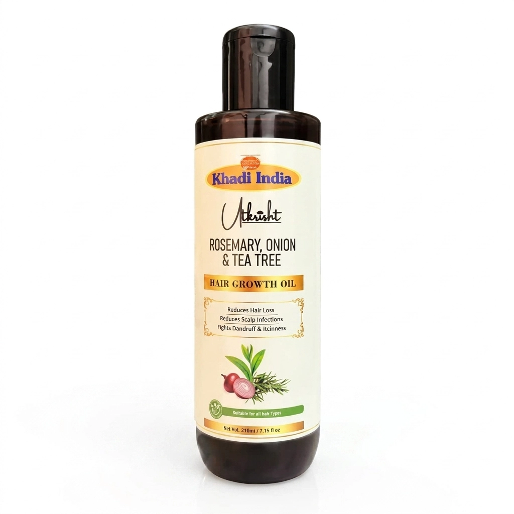 Khadi India Utkrisht Rosemary Onion And Tea Tree Oil 210ml
