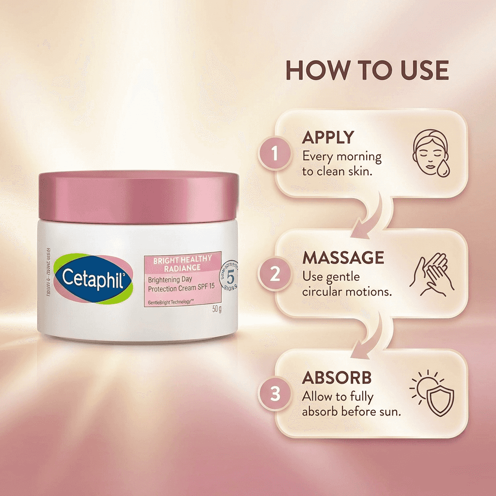 Cetaphil Bright Healthy Radiance Brightening Day Protection Spf 15 Cream 50gm – ingredients and composition