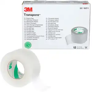 3M Transpore 1527S-1 Surgical Tape 1 inch x 5.5 yard