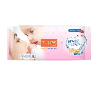 Tulips Wet Wipes 72s