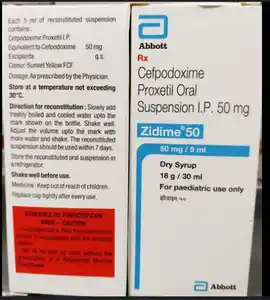 Zidime DS 50mg Suspension 30ml