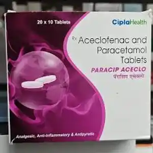 Paracip Aceclo 100mg/325mg Tab 10s