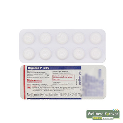 Bigomet 250mg Tablet 10s