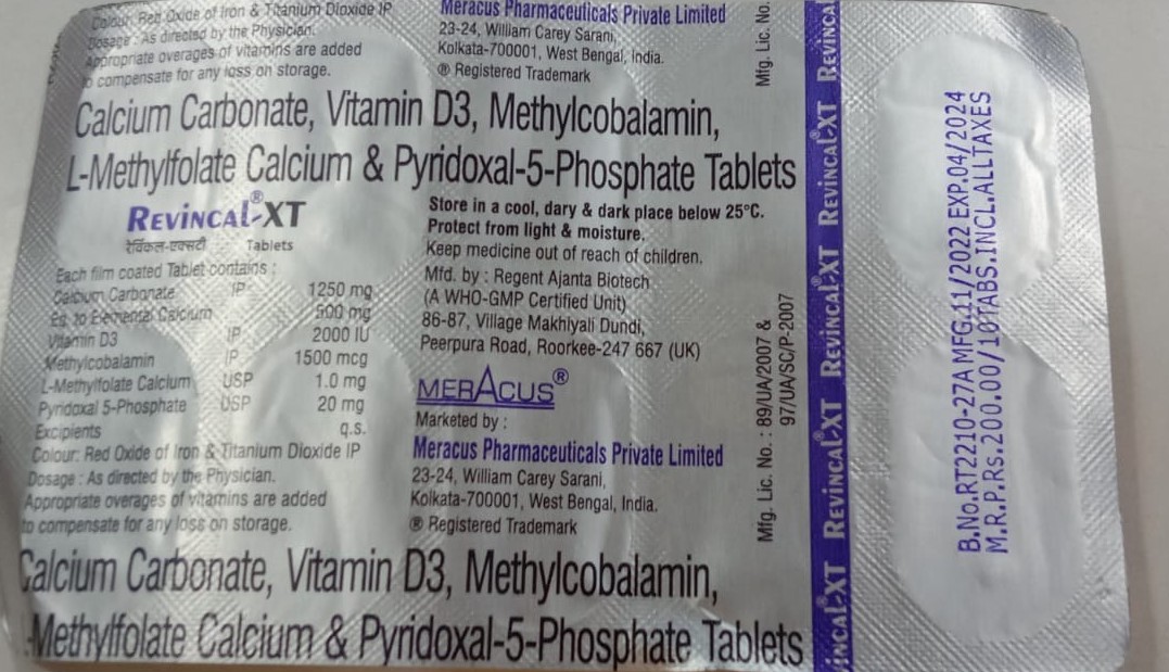 Revincal XT Tablet 10s
