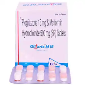 Glitaris M 15mg/500mg Tablet SR 10s