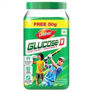 Dabur Glucose D Powder 450gm + 50gm Powder Free