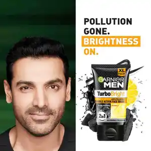 Garnier Men turbo Bright  Double Action 2 in 1 Face wash 150ml