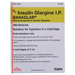 Basaglar 100Units/ml Cartridge 3ml