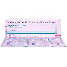 Mahacef 200mg/500mg/90ms Tablet XL 10s