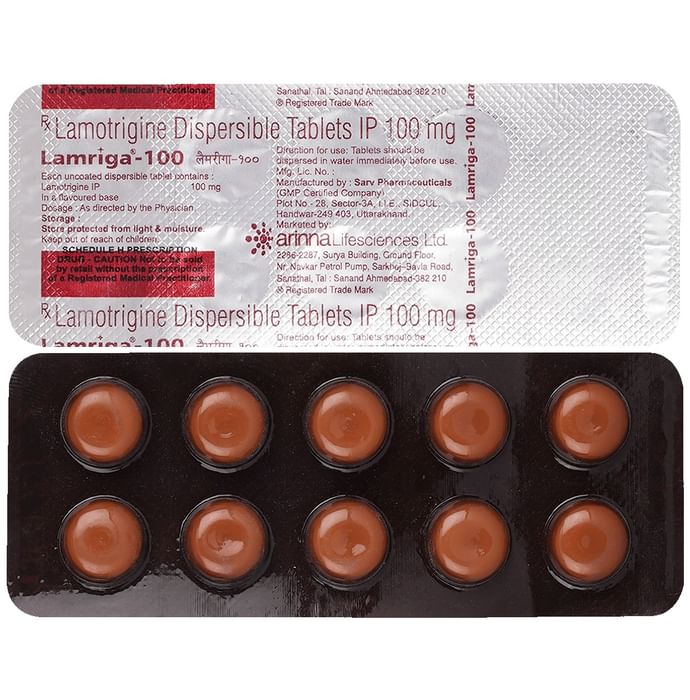 Lamriga 100mg Tablet DT 10s
