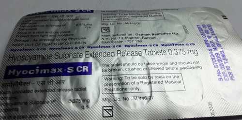 Hyocimax S 0.375mg Tablet CR
